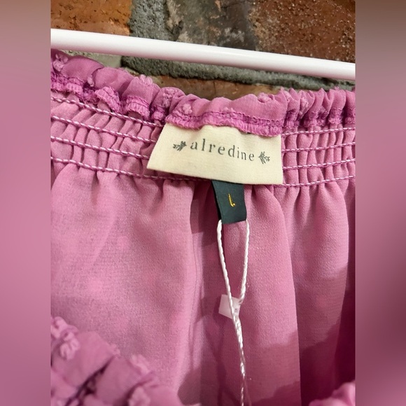 Alredine Swiss Dot Off The Shoulder Top Size L - Picture 5 of 7